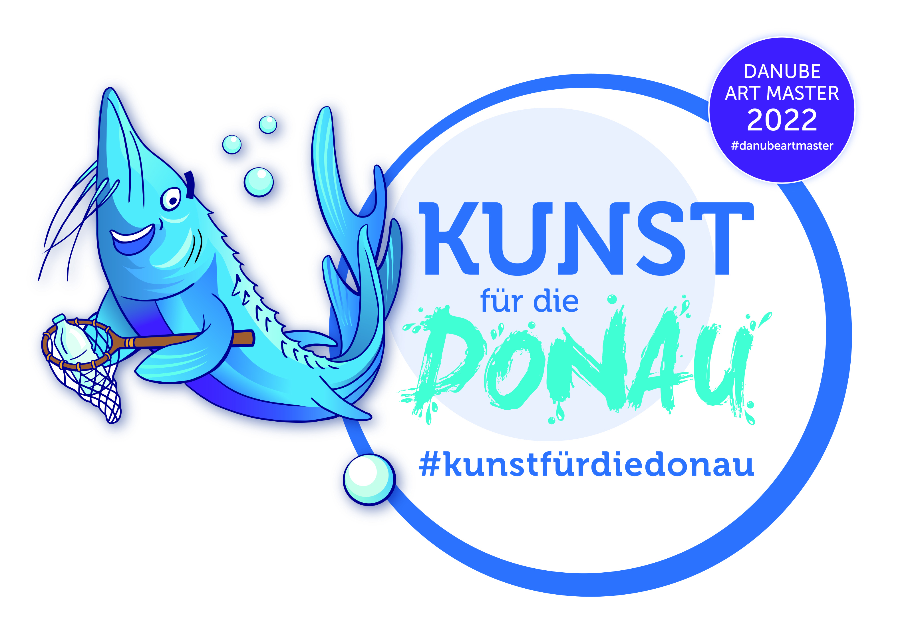 Logo Kunst für die Donau (Print/CMYK)